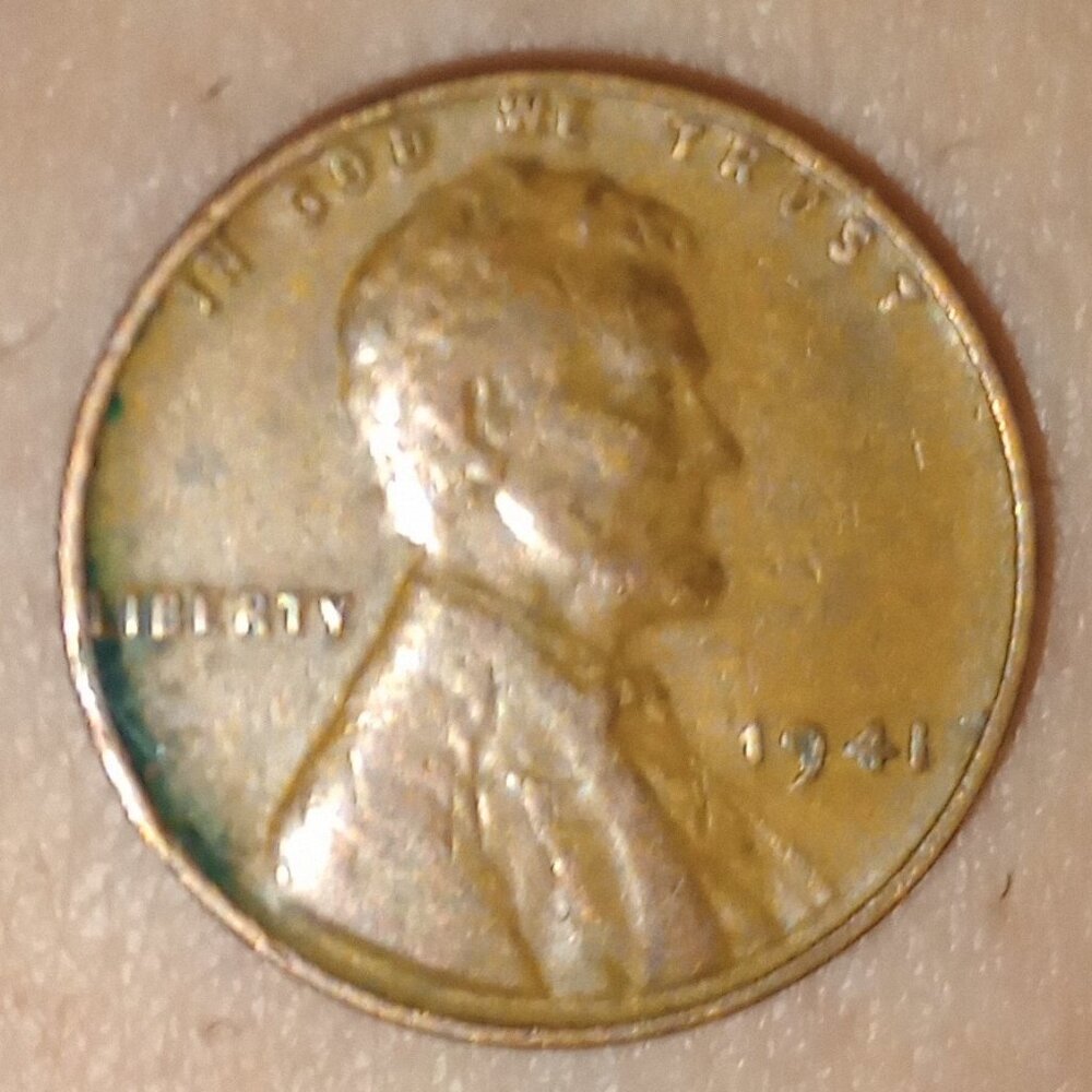 1941 Lincoln Penny Wheat No Mint Mark